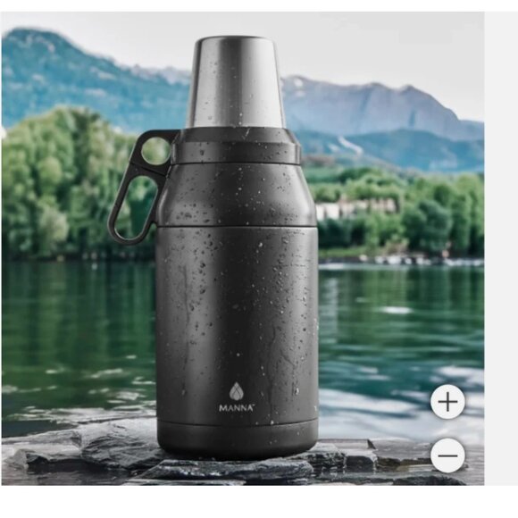 Manna, Insulated Stainless Steel Jug Bottle with 4 Stackable Cups - 64oz - Picture 8 of 8